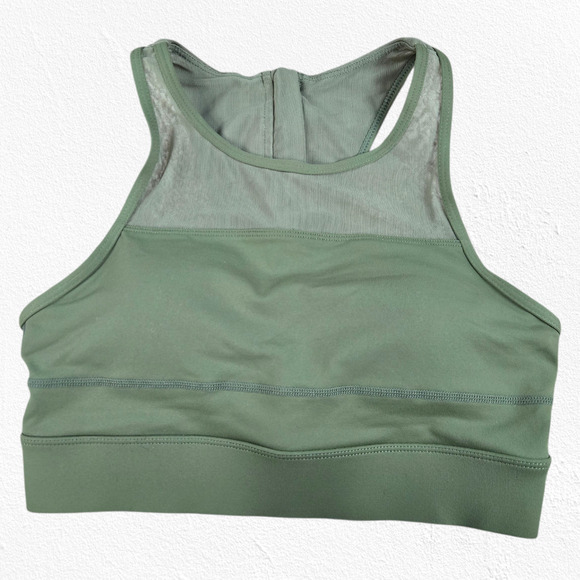 ZYIA Other - Zyia Active All-Star Sports Bra Sage Green Mesh Back Racerback Size Medium